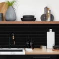 thumbnail image 3 of 10-Pack Black Peel and Stick Backsplash Subway Tile, 10"x10" Self-Adhesive Stick on Backsplash Wall Tile Sticker for Kitchen Bathroom, 3 of 6
