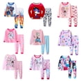 thumbnail image 2 of 2 girls casual crew-neck animal print pajama sets, 2 of 5