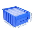thumbnail image 2 of SEWACC 1set Storage Box With Removable Partitions For Items Durable Organizer For Sundries, 2 of 8