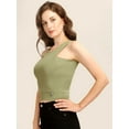thumbnail image 5 of Prettify Women's Straight Regular Green Sleeveless Round Neck Western Top - Small, 5 of 5