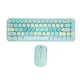 thumbnail image 3 of Ratón del Teclado del Juego, Retro Lindo 68 Teclas USB Keyboard Mouse 2.4G Inalámbrico para la Oficina, 3 of 7