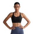 thumbnail image 2 of RUNNING GIRL Sports Bra for Women High Impact Padded Longline Workout Tank Top Crisscross Back Yoga Fitness Bra, 2 of 4