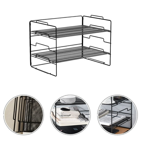 Milisten File Folder Organizer Desktop Organizer Document Letter Holder Office File Mesh Organizer