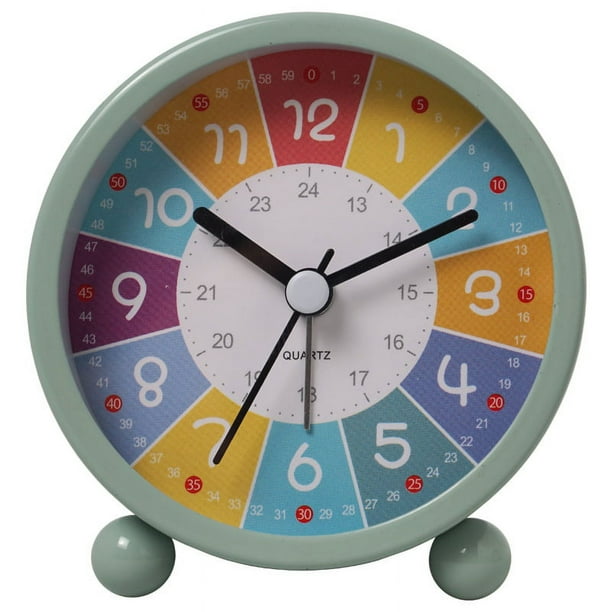 Learning Clock for Kids - Telling Time Teaching Clock - Kids Wall Clocks for Bedrooms - Kids Room Wall Decor - Analog Kids Clock for Teaching Time - Kids Learn to Tell Time Easily Levamdar CPB-CJZ915-2