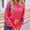 Hot Pink, variant on EGNMCR Round-Neck Sweater for Women, Sweater for Women Womens Casual Oversized Loose Flower Round Neck Sweater Long Sleeved Tops Women Blouse