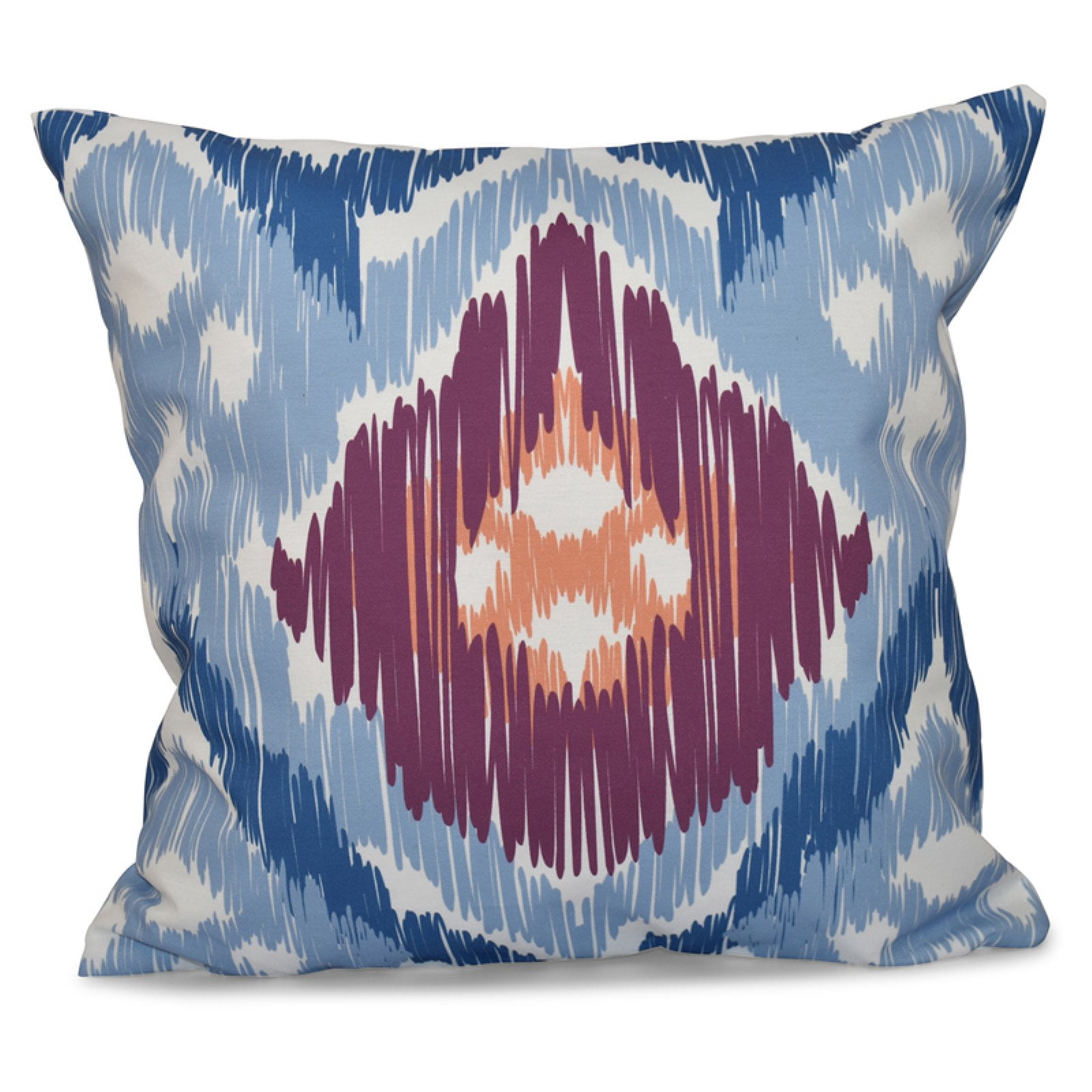 Simply Daisy 16" x 16" Original Geometric Print Pillow, Teal