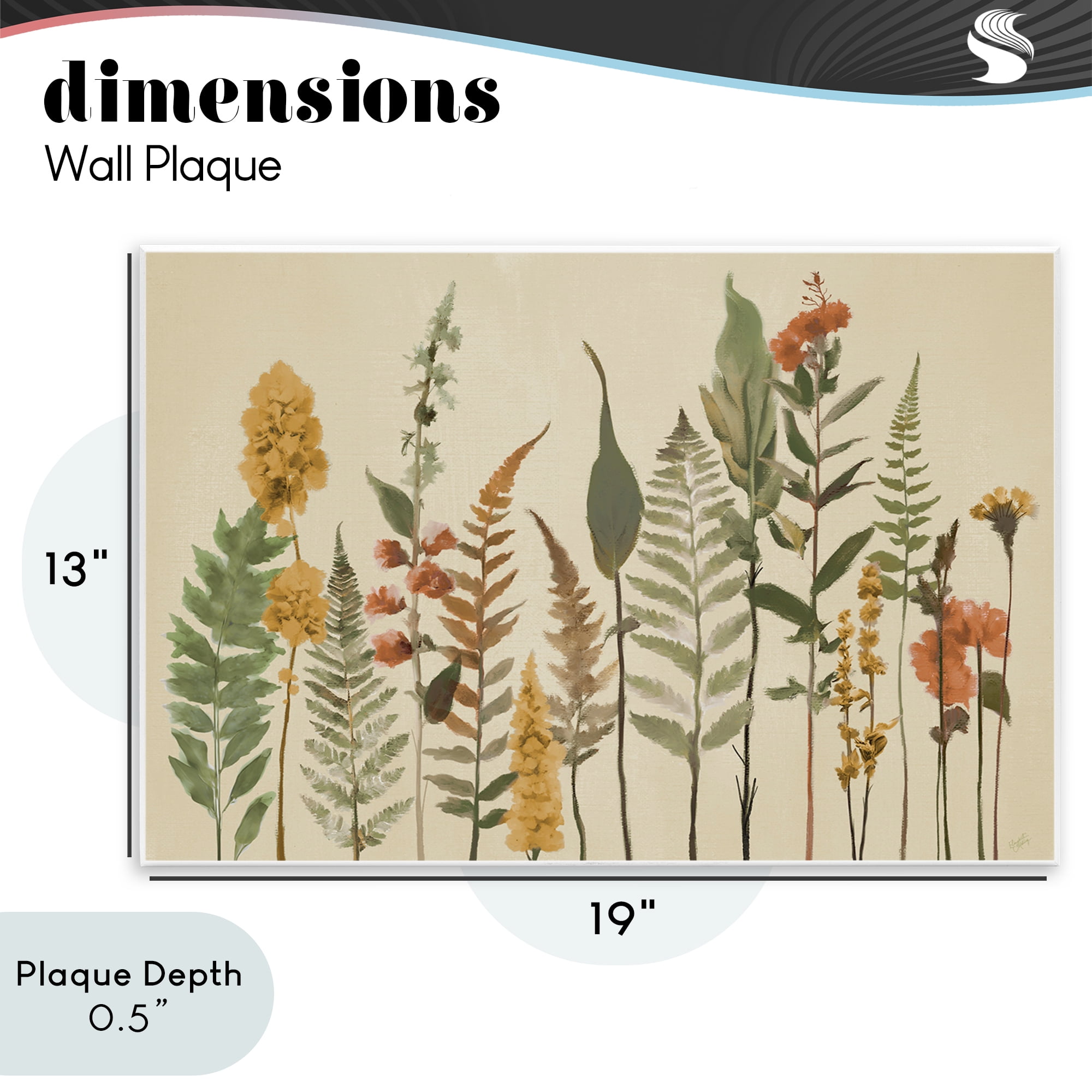 Stupell Industries Fall Toned Botanics Wall Plaque Art, design by Elizabeth Medley