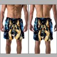 thumbnail image 3 of luoweisi Men's Beach Shorts Quick Dry Swim Trunks with Mesh Lining Sheepdog L, 3 of 5