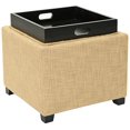 thumbnail image 5 of Safavieh Carter Polyester Viscose Tray Ottoman in Gold, 5 of 5