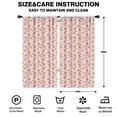 thumbnail image 2 of Blackout Kids Curtains,Pink Christmas Gingerbread Pattern Childrens Insulated Curtains Set Of 2,Bedroom Essentials,Toddler Room Decor 42"x84", 2 of 5