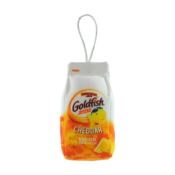 Goldfish Plush Christmas Ornament, Yellow, Polyester, By Ruz