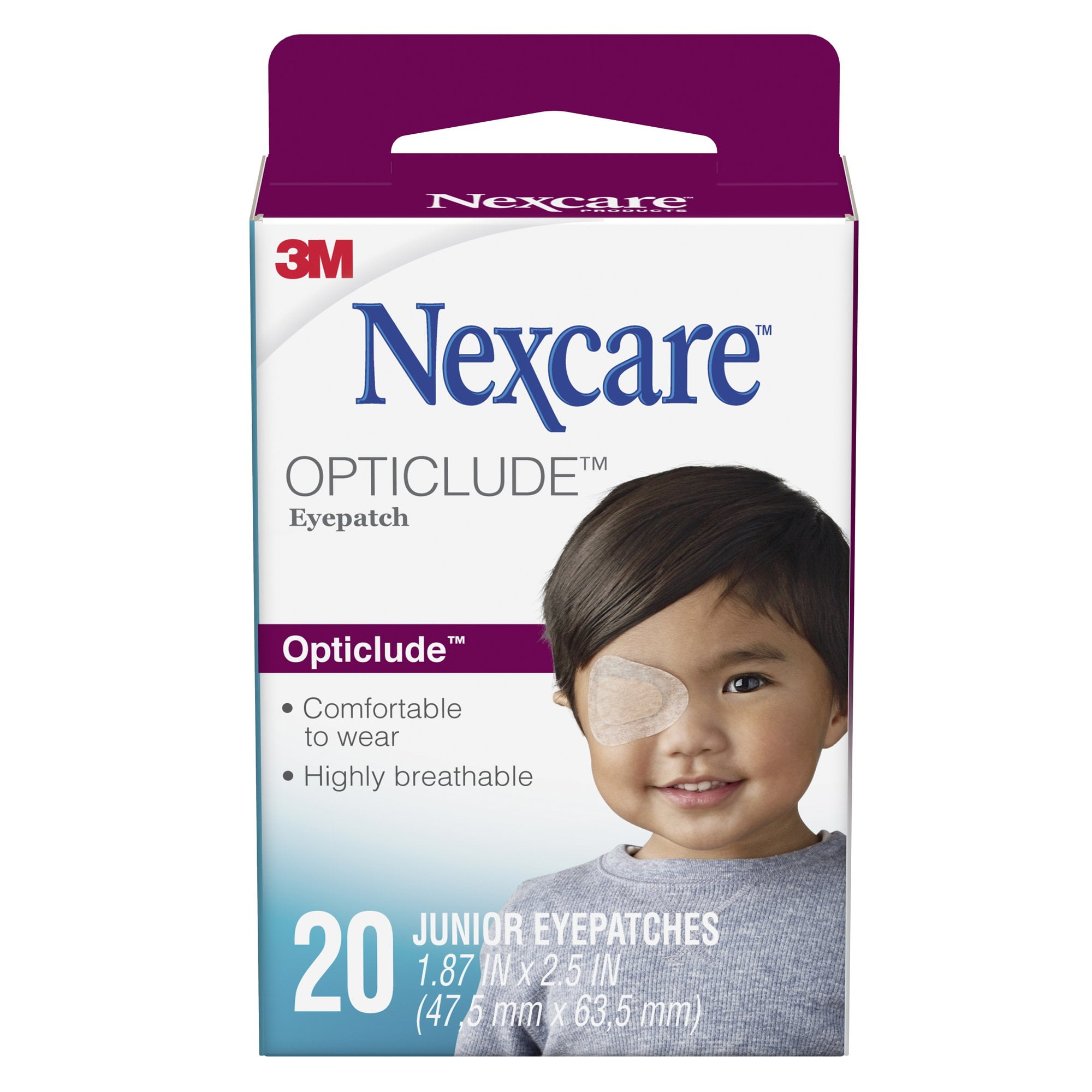 3M Nexcare Opticlude Pediatric Adhesive Eye Patch 20 per Box