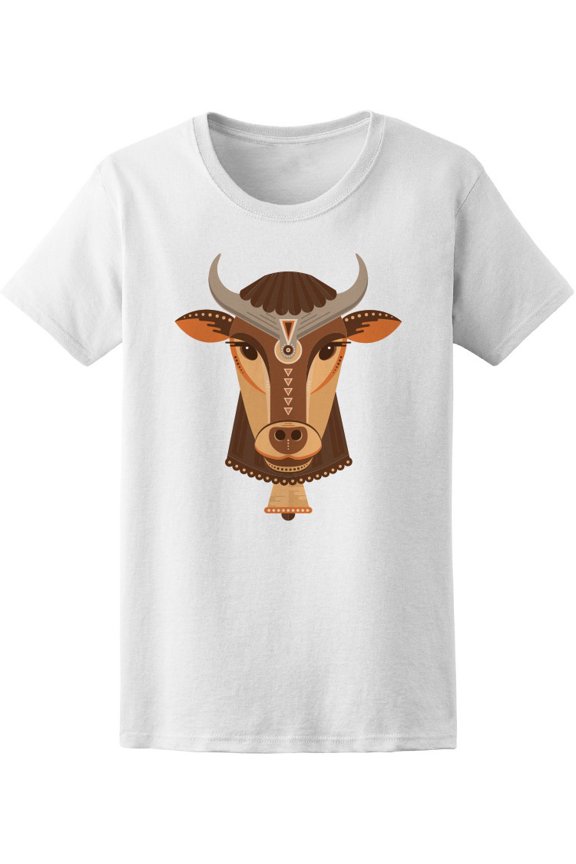 Indian Style Cow T-Shirt Men -Image by Shutterstock, Male Small