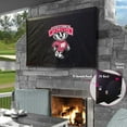 thumbnail image 2 of Holland Bar Stool TV40WI-Bdg University of Wisconsin Badger Vinyl TV Cover, Black, 2 of 2