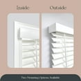 thumbnail image 6 of REGAL ESTATE ,SPC , Cordless 2" Smooth Faux Wood Blind, 63"W x 64"H, Smooth White, Blinds for Indoor Windows, Blinds for Bedroom, Bathroom, Kitchen, 6 of 8