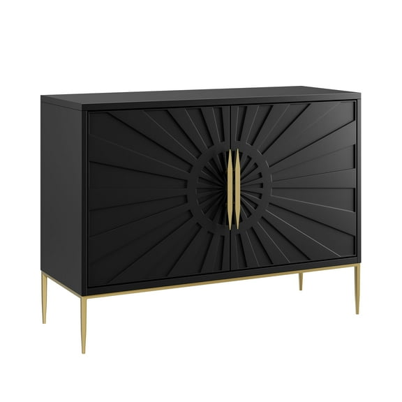 Accent Entry Cabinet , Black, Wood, Living Dining Room Kitchen Cafe Bistro Hospitality Restaurant, Modern Contemporary, HB37867
