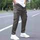 thumbnail image 1 of Pantalones de trabajo para hombre, holgados, de alta elasticidad, con múltiples bolsillos y pierna recta, largos y largos., 1 of 5