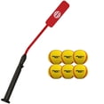 thumbnail image 1 of Insider Bat Size 6 (Ages 12 and Under) & 6 Anywhere Balls Complete Baseball Softball Batting Practice Kit, 1 of 4