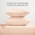 thumbnail image 3 of Noble Linens 2 Piece Pillow Case Set, Blush, King, 3 of 11