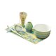 thumbnail image 1 of Juego de 7 batidores de matcha, soporte para batidor, tapete de para amantes del té, utensilios, herramientas de fabricación artesanal, Azul Verde, 1 of 9