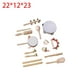 thumbnail image 2 of Kids Drum Set Instrumentos musicales Juguetes Hand Bell Party Supplies Baby Shaker Toy Instrumentos de percusión de madera Juguetes musicales para, 2 of 9