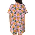 thumbnail image 6 of Sigee Fruit for Sleepwear Casual Pjs with Pockets Women's Pajamas Sets Shorts 2 Piece Short Sleeve Lounge Sets XX-Large, 6 of 9