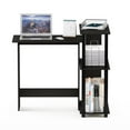 thumbnail image 4 of Furinno Abbott Wood Corner Computer Desk with Bookshelf in Espresso/Black, 4 of 5