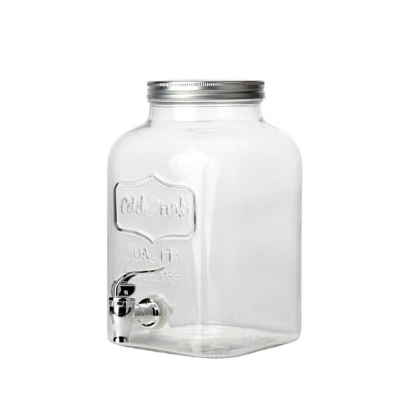 Hometrends Mason Glass Dispenser,1 gallon,1 piece, 1 Gallon dispenser