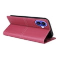 thumbnail image 5 of Compatible WIth iPhone 16 Wallet Case,Magnetic Closure,Flip Folding Kickstand,With Card Slots,[RFID Blocking],With Shoulder Strap&Lanyard,PU Leather+TPU Shockproof Anti-fall Phone Case,Red, 5 of 9