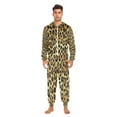 thumbnail image 2 of IAUYY Unisex Adult Onesie Pajamas Ultra-Soft Crystal-Soft Fabric, Halloween Adult Onesie Pajamas Adults,With a Zipper Plus Size Onesie Pajamas, Wild Beauty, 2 of 7