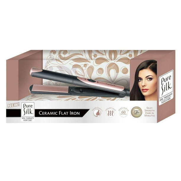 Pure Silk Compact Ceramic Flat Iron - Walmart.ca