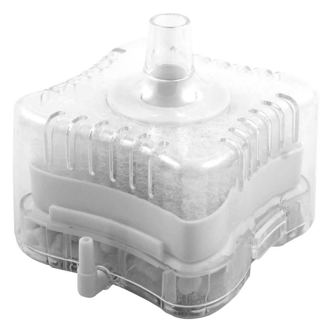 Plastic Aquarium Fish Tank Internal Air Driven Corner Filter White