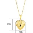thumbnail image 2 of HSHDLDF Collier Médaillon Lettre Initiale A à Z en Or et Argent pour Femmes, Contient des Photos et des Images, Ouvrable, Pendentif Prénom en Forme de Cœur, Colliers en Acier Inoxydable Personnalisés pour Naissance, 2 of 5