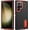 Black+Orange, variant on REQO for Samsung Galaxy S25/ S24/ S23 Ultra Case Built-in Stand, 3-in-one Drop Protection, Full Body Shockproof Military Protection, Durable Protective Case (Galaxy S25 Ultra)