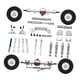 thumbnail image 5 of Kit de bricolaje para eje delantero y trasero, varillas de fijación de eje trasero de repuesto, soportes de metal, actualización robusta para coche RC Plata, 5 of 8