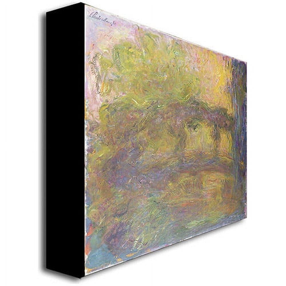 Trademark Fine Art "The Japanese Bridge, 1918-24" Canvas Wall Art by Claude Monet