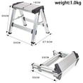 thumbnail image 2 of Escabeau Multifonction en Aluminium avec 2 Marches - Charge Maximale : 150 kg, 2 of 5