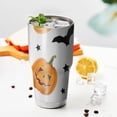thumbnail image 3 of 30oz Halloween Pumpkins Bats and Stars Tumblers Stainless Steel Tumbler with Lid and Straw,Vacuum Insulated Double Wall Travel Tumbler Cups Mug with Cleaning Brush for Coffee,Tea, 3 of 7