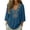 48# Navy, variant on Embroidered Tops for Women 3/4 Sleeve Boho Cotton Linen Shirts Plus Size Peasant Gauze Blouses Casual Bohemian Shirts (L,Light Blue)