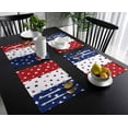 thumbnail image 2 of July 4th Placemats Set of 6- Red White Blue Heat Resistant Placemat Washable Cotton Linen Summer Table Mats Independence Day Party Holiday Decorations for Home Kitchen Dining Table Outdoor Indoor, 2 of 6