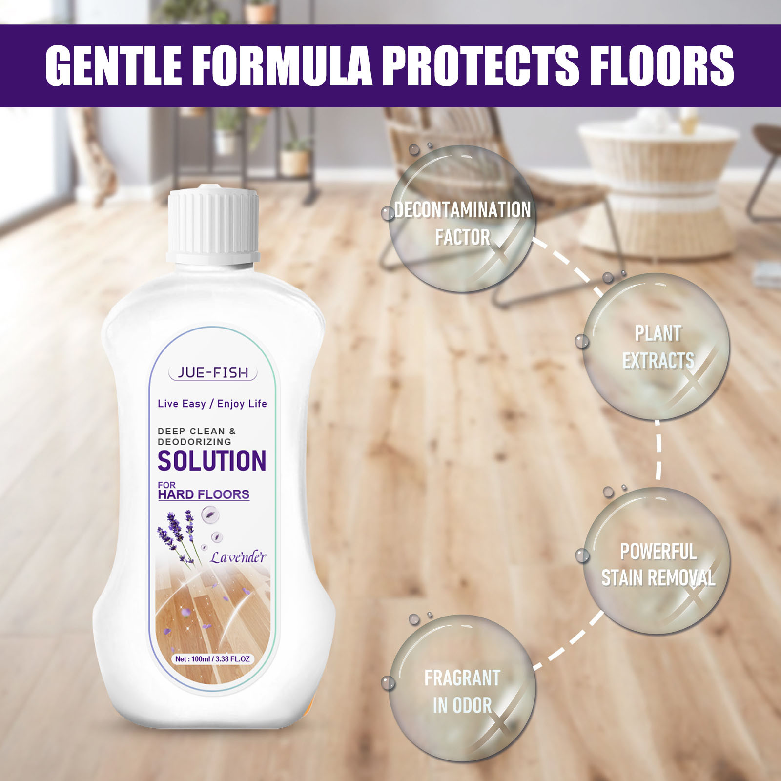 Floor Cleaner Multi-Surface Vinegar Polish Floor Cleaner And Household ...