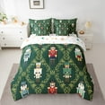 thumbnail image 2 of Castle Fairy Kawaii Nutcracker 7pcs Bedding Comforter Set,Geometric Lattice Queen Bedding Sets Super Cozy,Festival Xmas Queen Sheet Sets,Lightweight Room Decor, 2 of 8