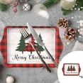 thumbnail image 1 of ABPWLY 4pc Hand Painted Crossborder Santa Claus Pines Tree Shaped Ceramic Plates Breakfast Plates Dessert Snack Plates Christmas Tableware Clearance Kitchen Canada Days Kitchen Christmas, 1 of 6