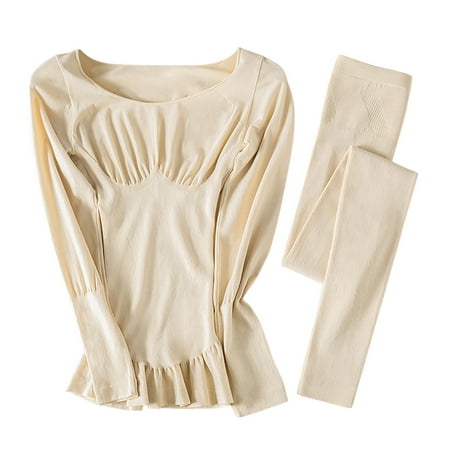 

Ovzne Triangle Bralette Bralettes For Women With Support Women S Autumn And Winter Warm Thin Skinny Self Heating Warm Clothing Seamless Round Neck Shaping Underwear Set Triangle Bralette