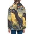 thumbnail image 6 of Pofeuu Sunshine Jungle Dinosaur Print Teenage Zipper Hoodie Sweatshirts Hooded Casual Jackets With Pocket For Boys Girls-Medium, 6 of 6