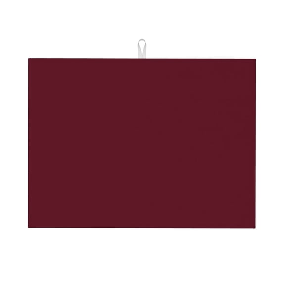Vsdgher Maroon Dish Drying Mat Super Absorbent Drying Mat Large Dish Drying Mats for Kitchen Counter Kitchen Drying Mat 24" x 18"