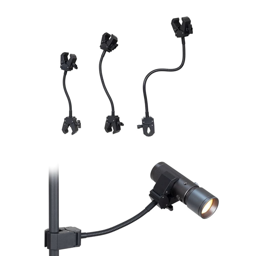 Universal Bendable Clip Mount Gooseneck Microphone Stand for Mic Flashlights Hair Dryer And Photography Accessories