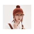 thumbnail image 4 of Gorro con forma de lengua de pato de otoño e invierno con protección para los oídos, gorro de piloto engrosado para esquí ecuestre.Beige, 4 of 4