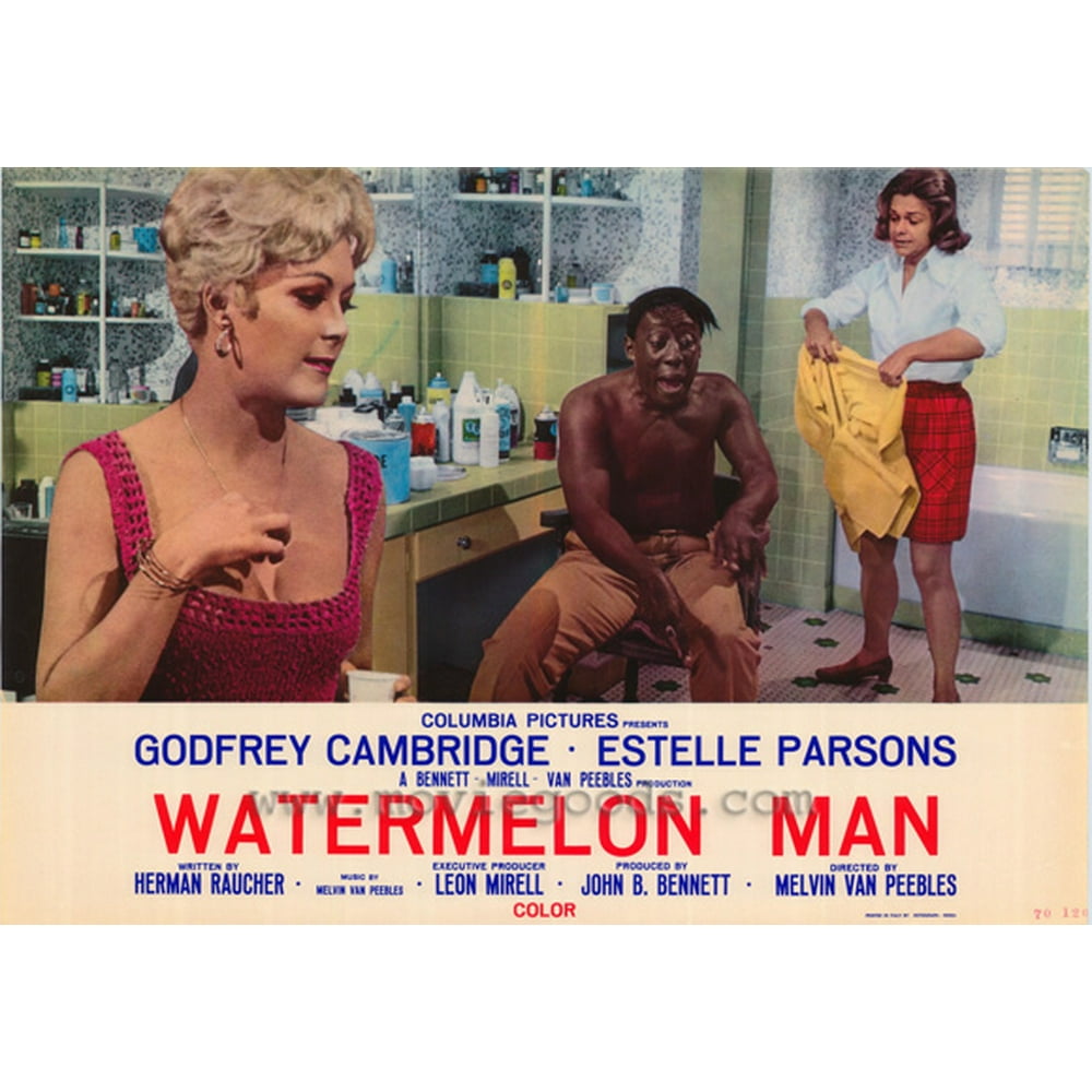 Watermelon Man movie POSTER (Style E) (27" x 40") (1970) Walmart
