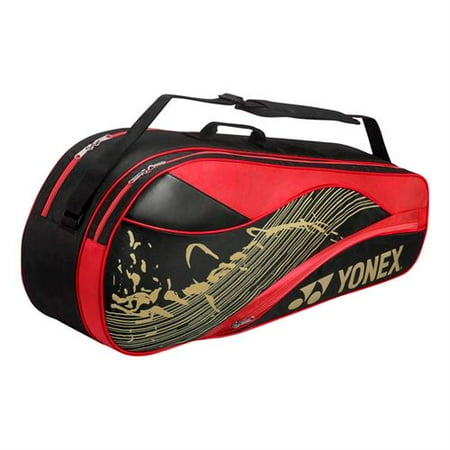 Yonex Team Series 6 Pack Tennis Bag Black Red